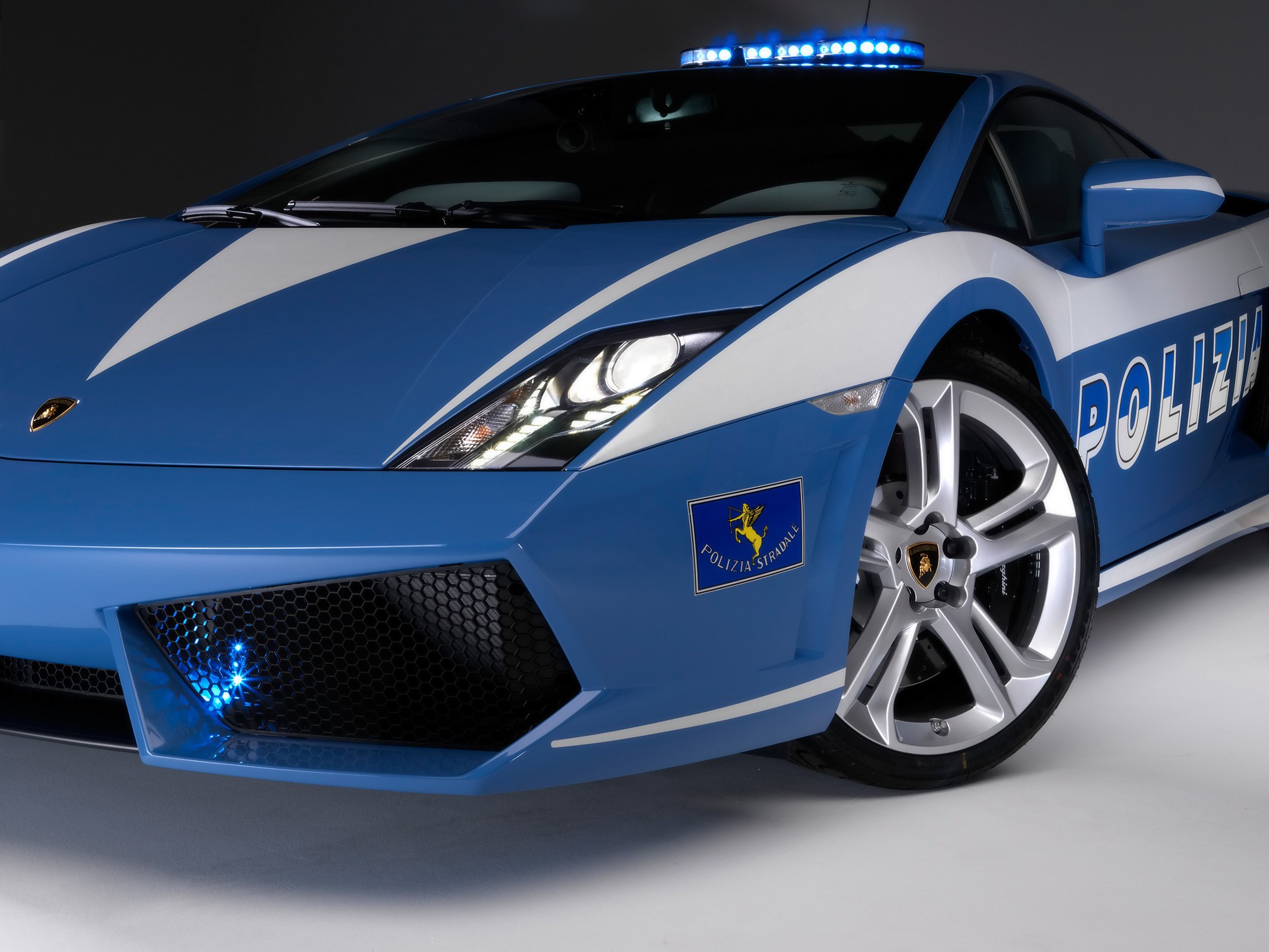 cars, Police, Vehicles, Lamborghini, Gallardo, Front, View Wallpaper