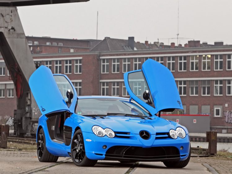 mercedes, Benz, Slr, Mclaren, Edo, Competition,  c199 , Cars, Blue, Modified, 2013 HD Wallpaper Desktop Background