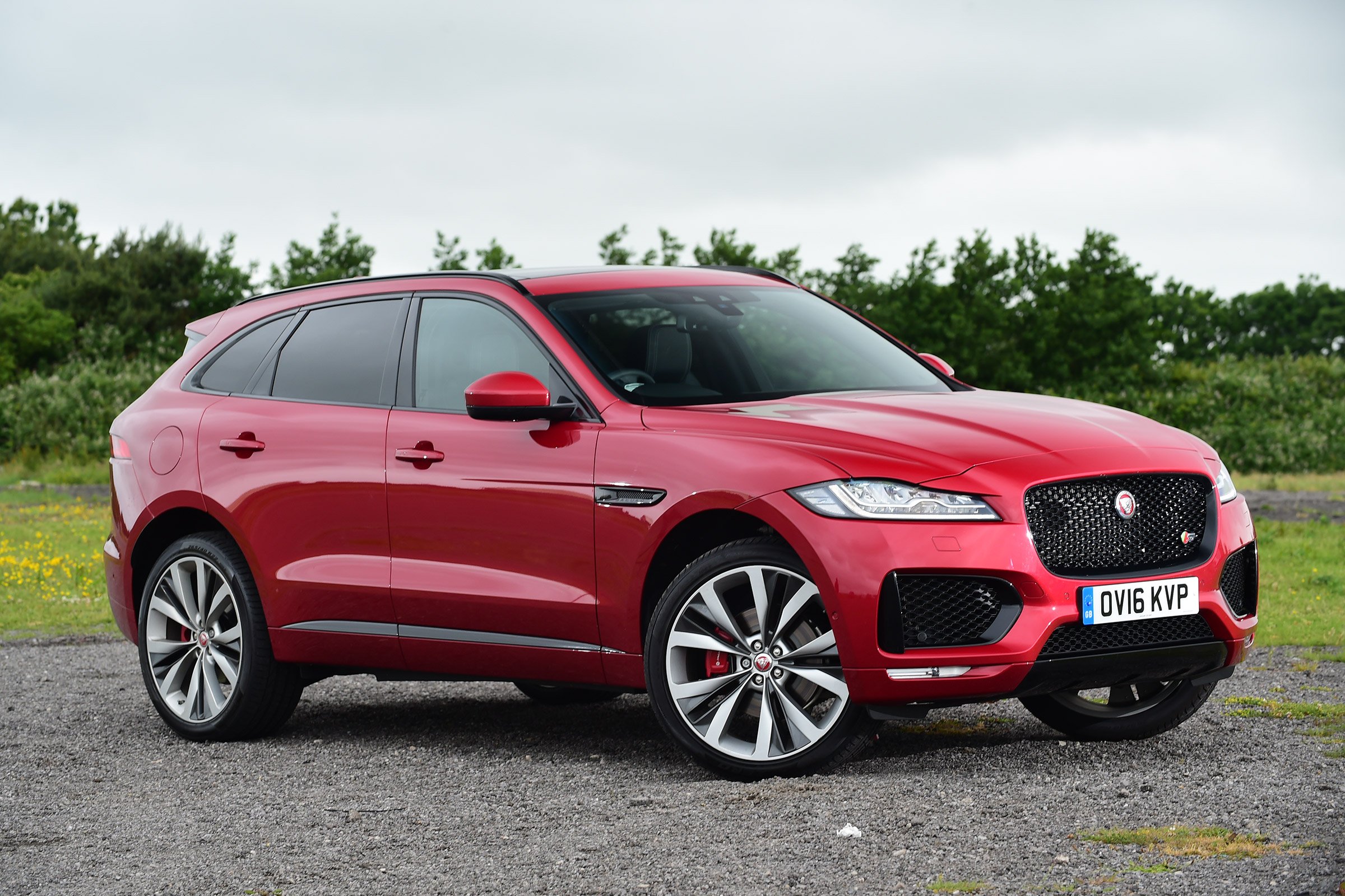 jaguar, F pace, S, 30d, Awd, Uk spec, Cars, Suv, Red, 2016 Wallpapers