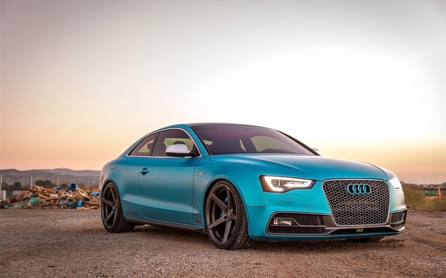 2016, Vorsteiner, Audi s5, Wheels, Cars, Blue Wallpaper