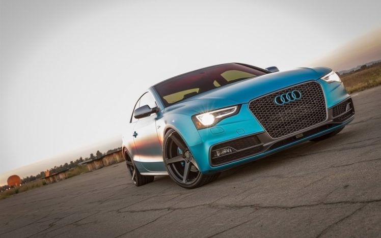 2016, Vorsteiner, Audi s5, Wheels, Cars, Blue HD Wallpaper Desktop Background