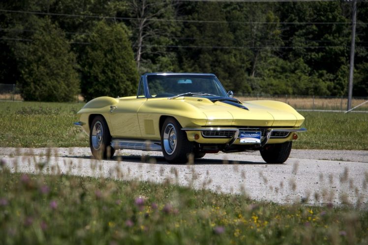 1967, Chevrolet, Corvette, Sting, Ray, L36, Convertible, Cars HD Wallpaper Desktop Background
