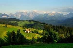 poland, Scenery, Mountains, Fields, Houses, Forests, Grasslands, Tatra, Mountains, Nature, Wallpapers