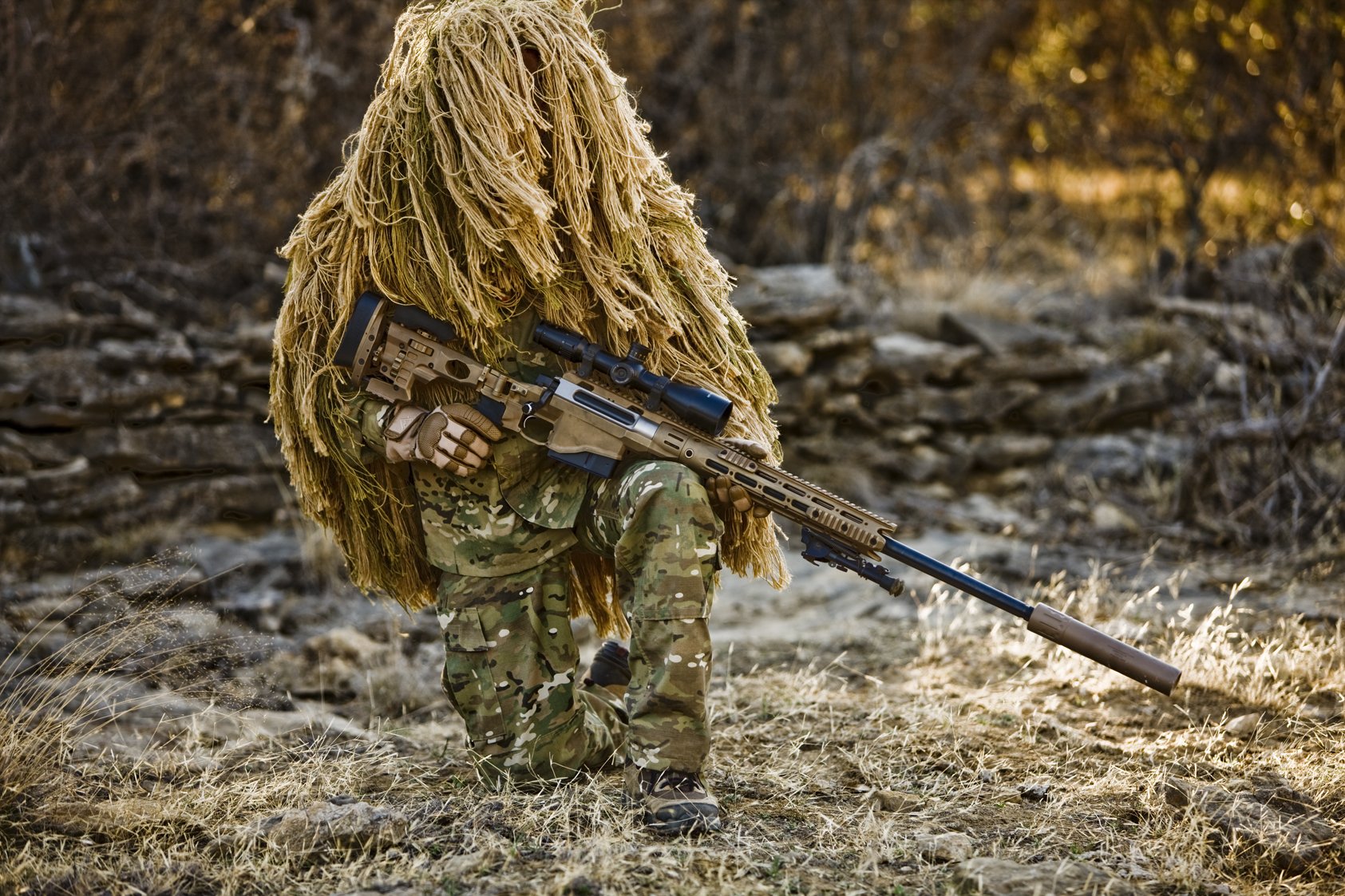 sniper, Rifle, Camouflage, Soldier, Military, 1685x1123 Wallpaper