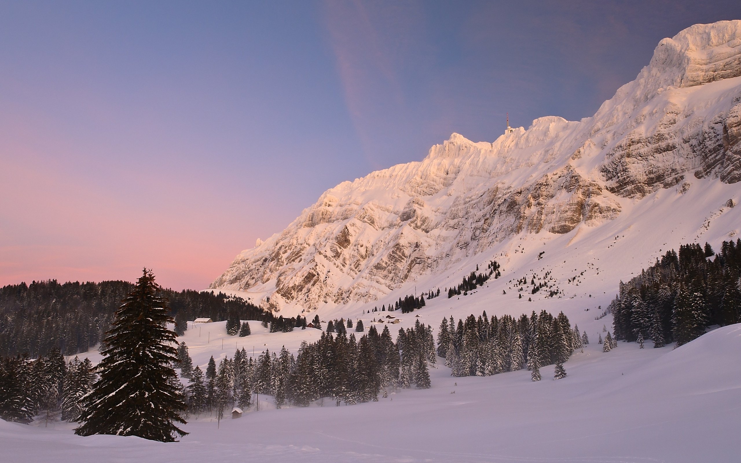 switzerland, Lps, Mountain, Pass, Snow, Winter, 2560x1600 Wallpaper