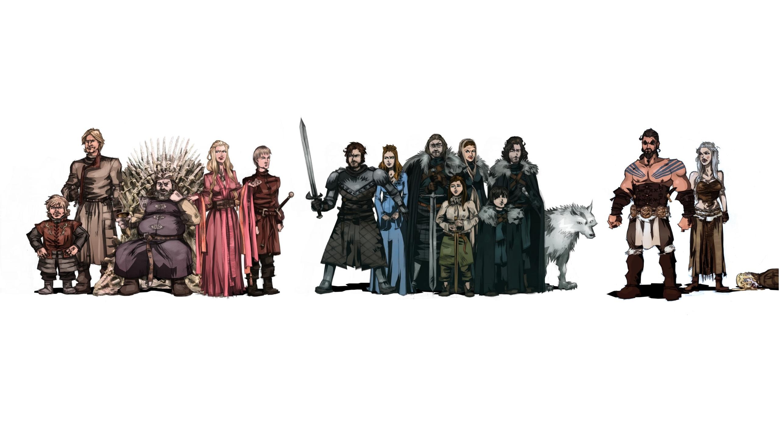 game, Of, Thrones, White, Drawing Wallpaper