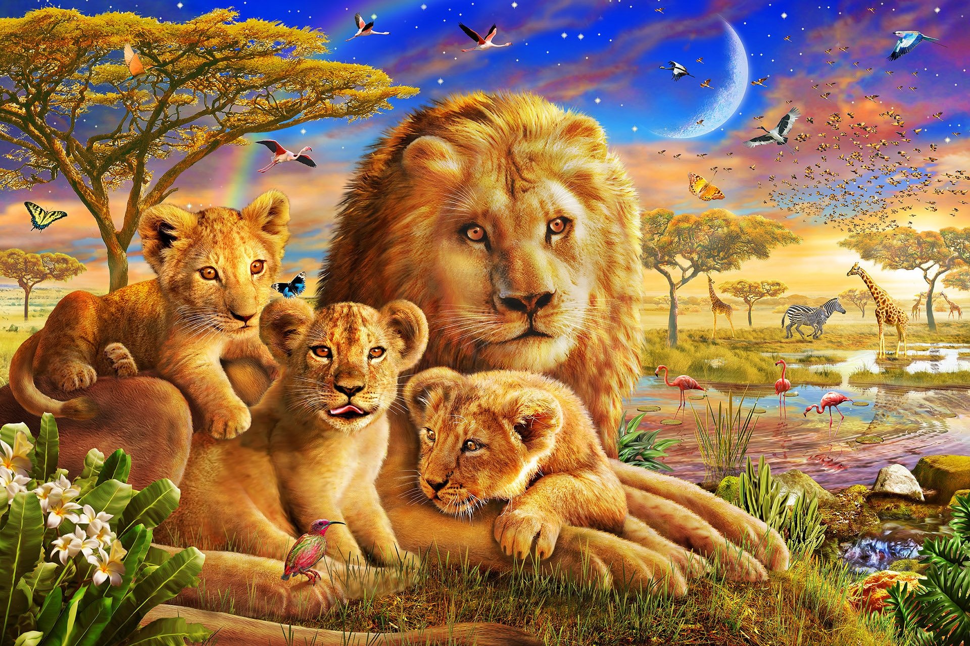 lion, Family Wallpapers HD / Desktop and Mobile Backgrounds