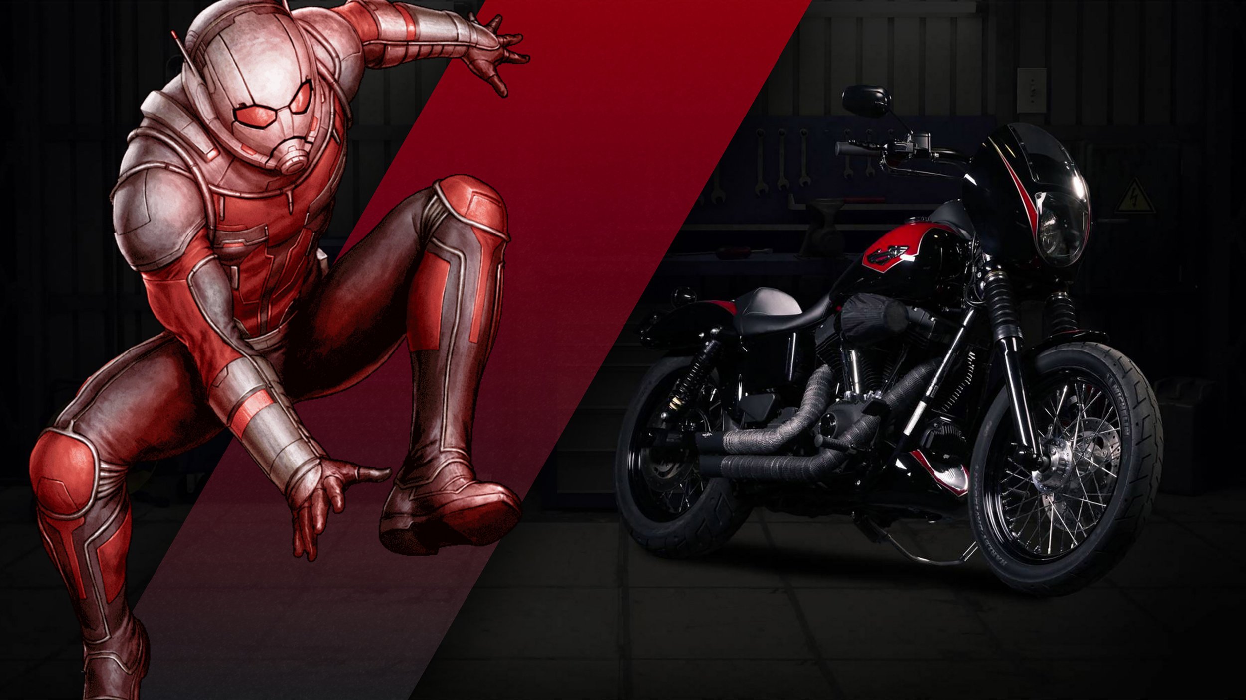harley davidson, Turned, Marvel, Superheroes, Motorcycles, Concept, 2016 Wallpaper