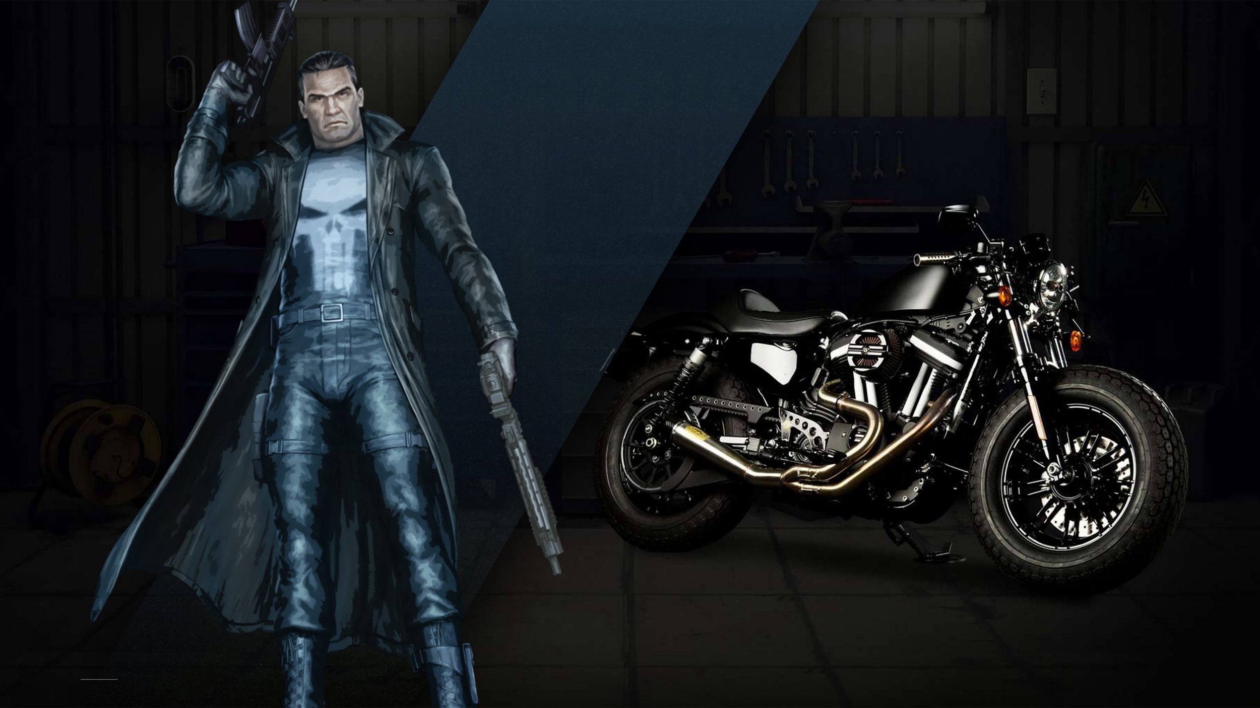 harley davidson, Turned, Marvel, Superheroes, Motorcycles, Concept, 2016 Wallpaper