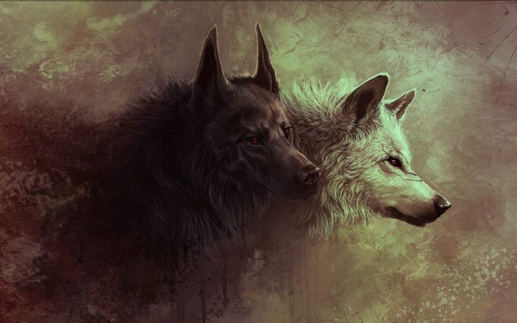beasts, Wolf, Art HD Wallpaper Desktop Background