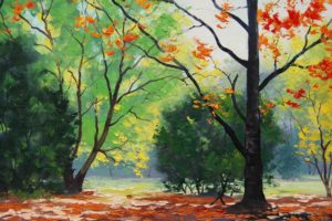 drawing, Trees, Autumn, Art, Painting, Artsaus