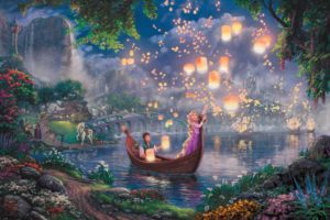 , Disney, Rapunzel, Boat, Beauty