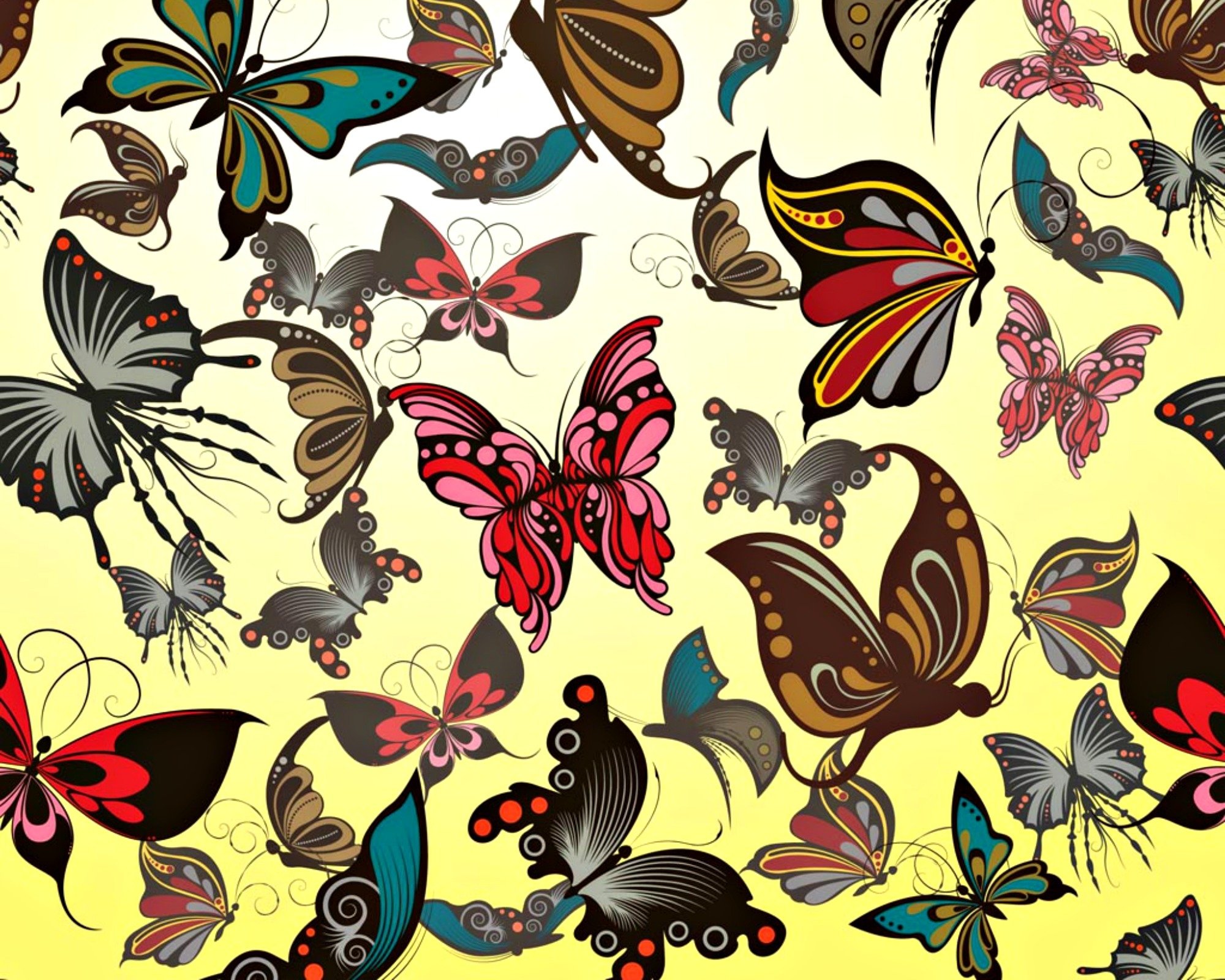 , Texture, Butterfl Wallpaper