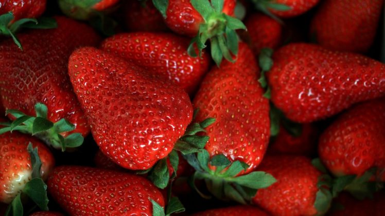 textures, Strawberries HD Wallpaper Desktop Background
