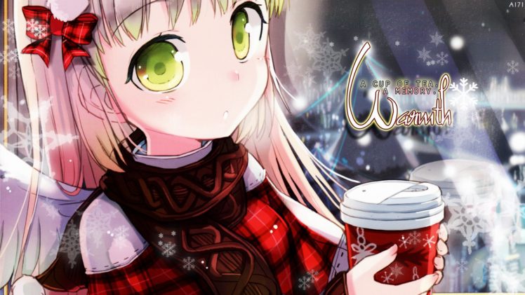 hot, Christmas, Anime, Girl, Beautiful, Cute, Origina HD Wallpaper Desktop Background