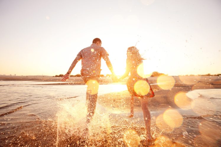 couple, Beach, Mood, Girl, Male, Summer, Sea, Love HD Wallpaper Desktop Background