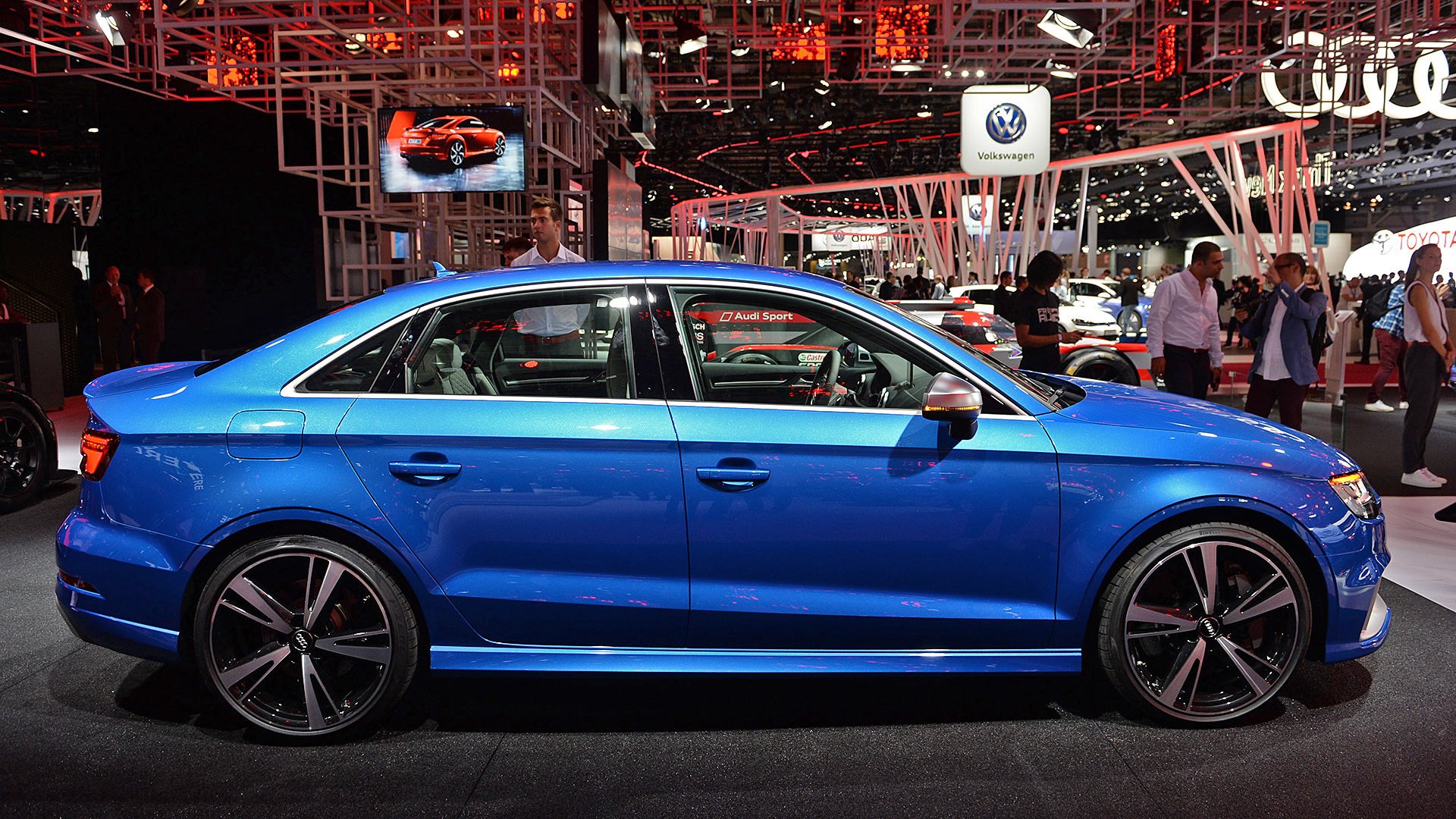 paris, Motor, Show, 2016, Audi, Rs3, Sedan, Cars Wallpaper