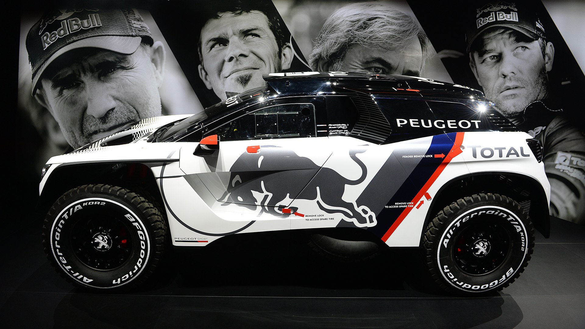 paris, Motor, Show, 2016, Peugeot, 3008, Dkr, Cars, Racecars Wallpaper