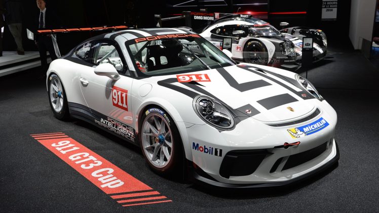 paris, Motor, Show, 2016, Porsche, 911, Gt3, Cup, Cars, Racecars HD Wallpaper Desktop Background