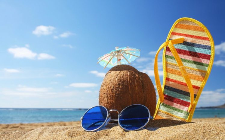 sandals, Leisure, Life, Holiday, Summer, Beach HD Wallpaper Desktop Background