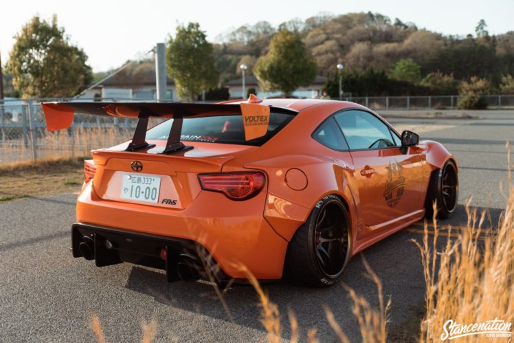 toyota, Gt86, Cars, Coupe, Orange, Modified, Bodykit HD Wallpaper Desktop Background