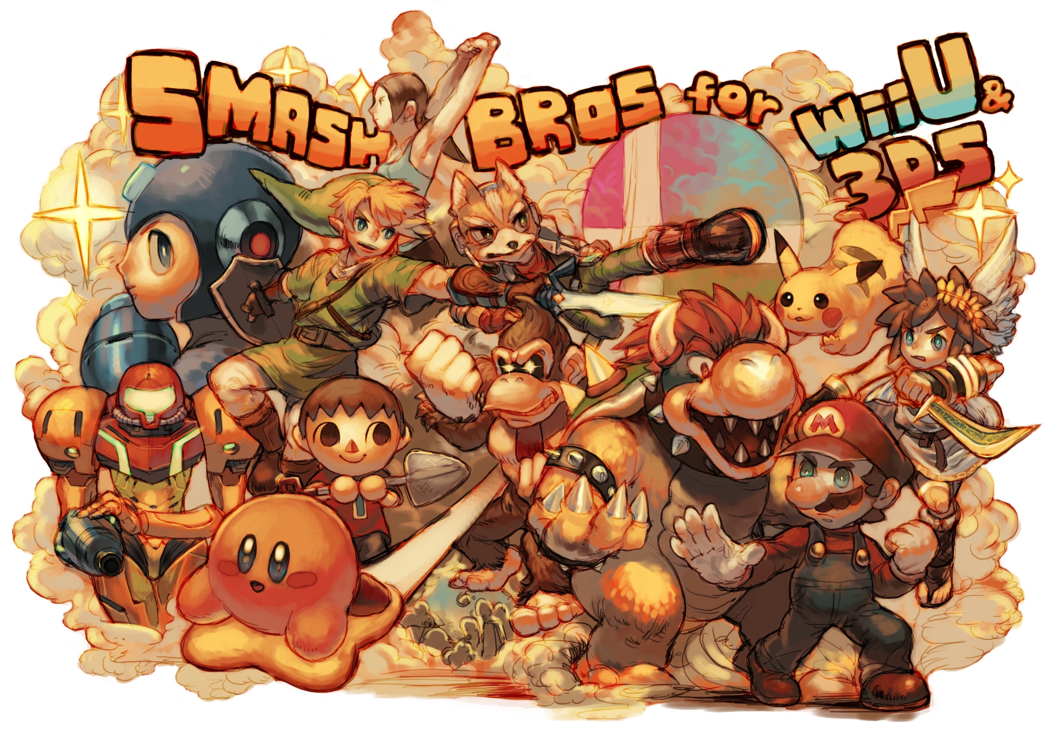 nintendo, Super, Smash, Bros, Mario, Collage Wallpaper