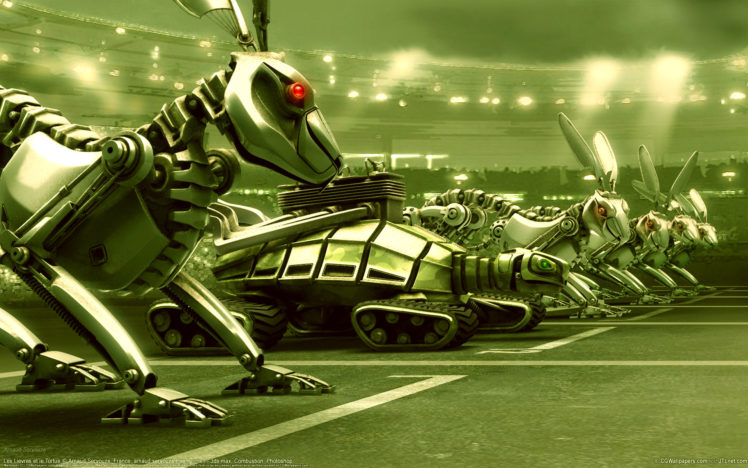 turtle, Race, Robots, Machines, Robot, Humor, Funny, Steampunk HD Wallpaper Desktop Background