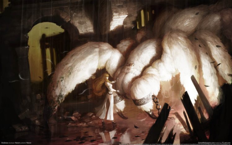 women, Fantasy, Video, Games, Vindictus, Artwork, Spiders, Chains HD Wallpaper Desktop Background