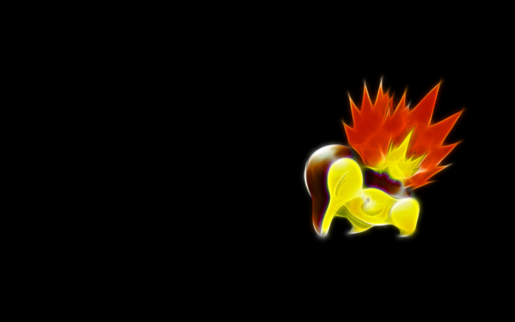 pokemon, Simple, Background, Cyndaquil, Black, Background HD Wallpaper Desktop Background