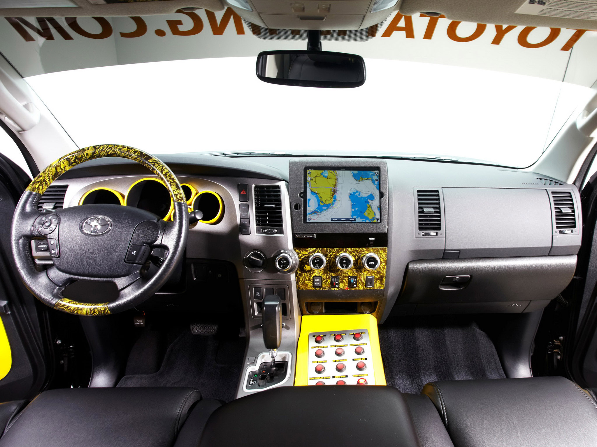 2012, Toyota, Tundra, Ultimate, Fishing, Truck, 4x4, Offroad, Interior Wallpaper