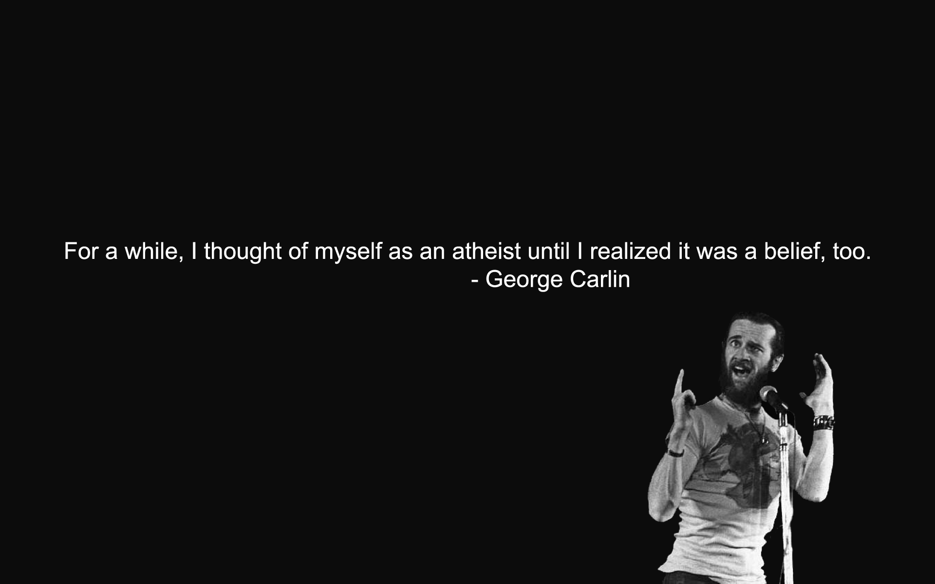 quotes, Atheism, George, Carlin Wallpaper