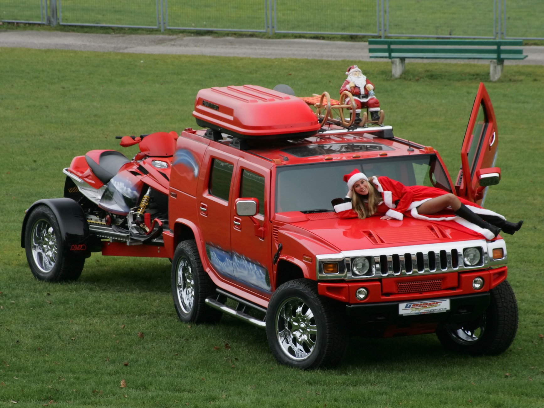 2006, Hummer, H2, Christmas, Offroad, 4x4, Tuning, Suv Wallpaper