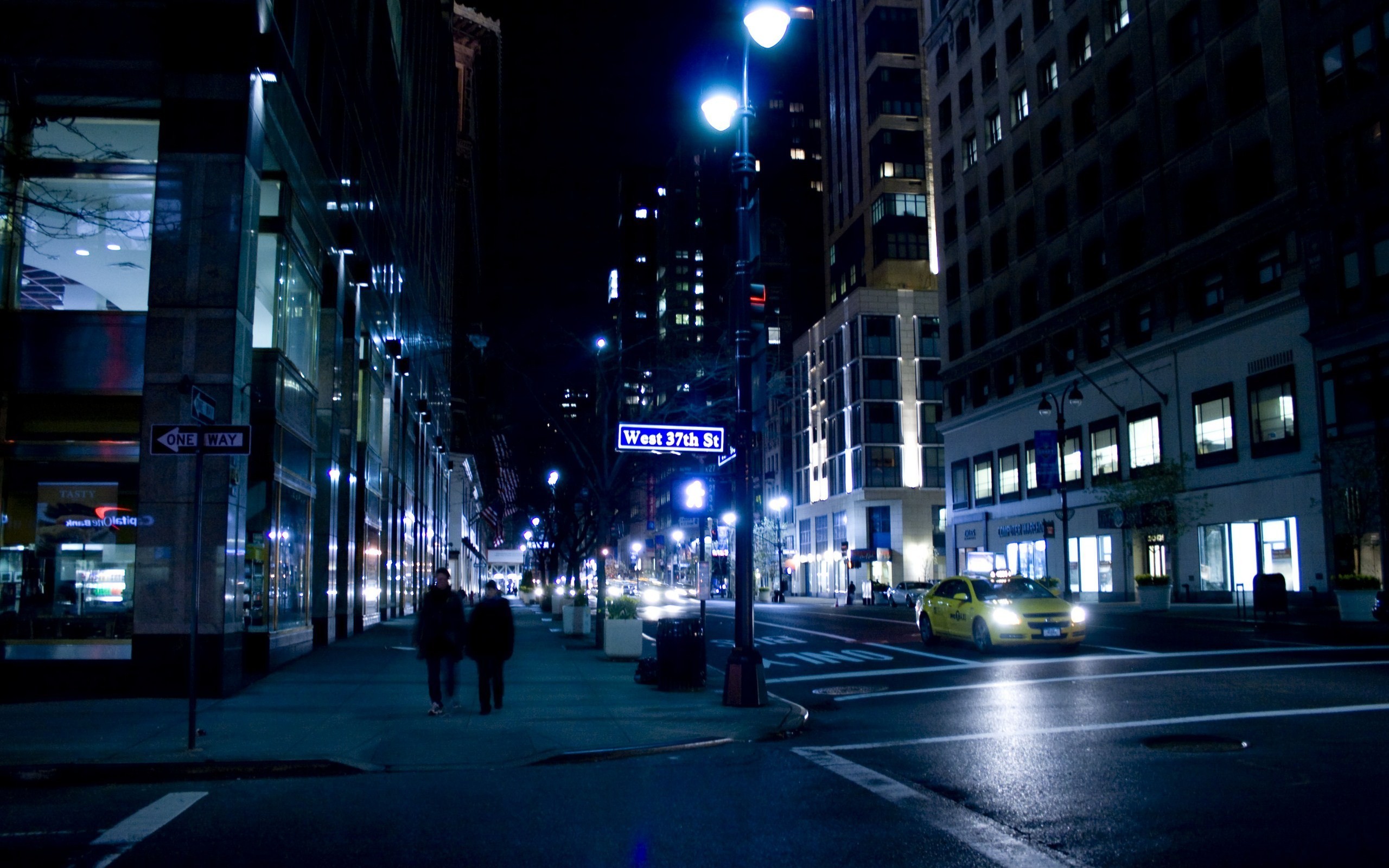 streets, Night, Urban, Traffic, City, Lights Wallpaper
