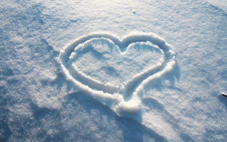 snow, Heart HD Wallpaper Desktop Background