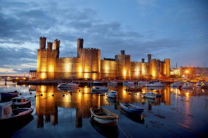 castles, United, Kingdom, Boats, Caernarfon, Cities, Castle