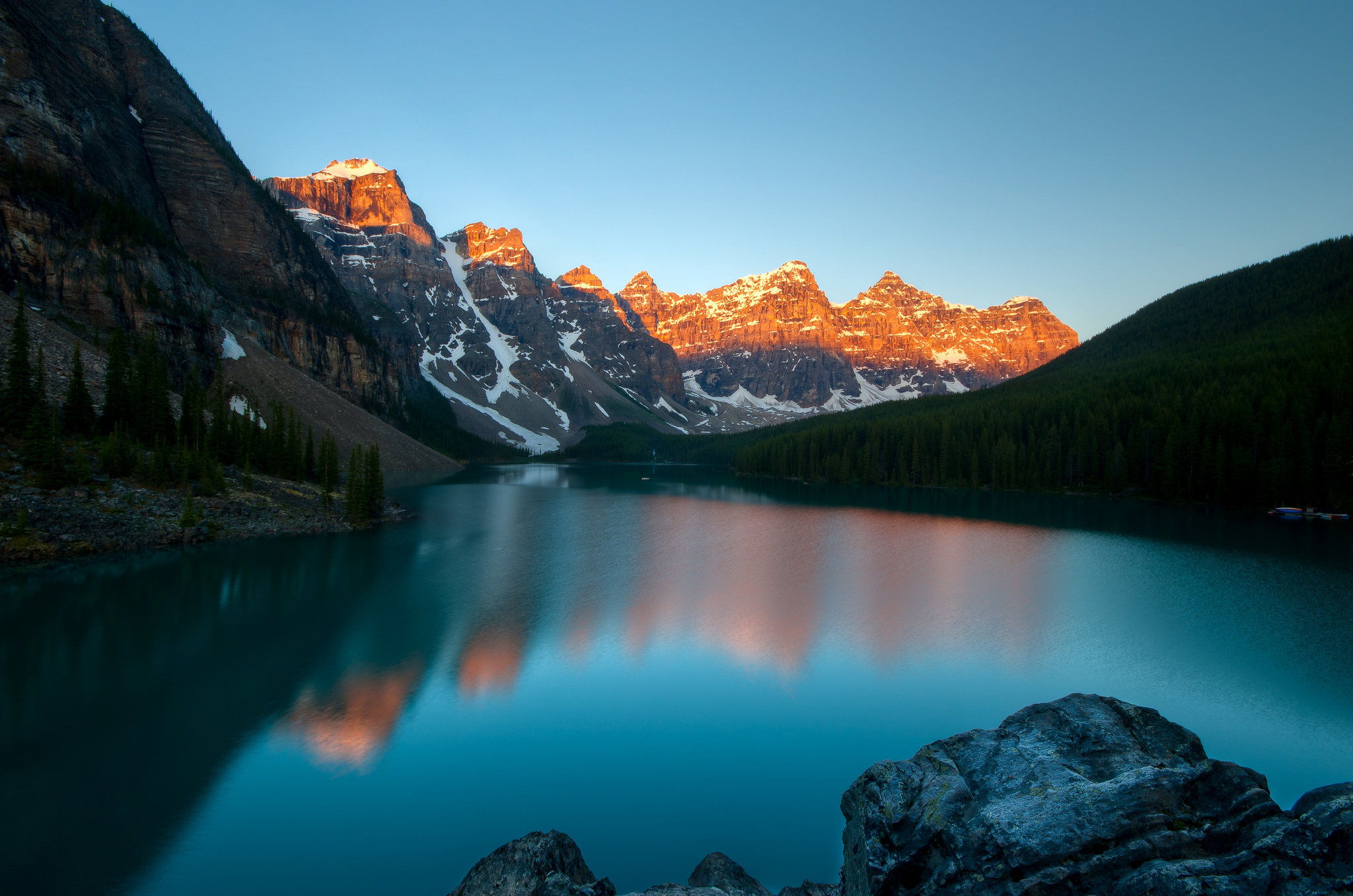 lakes, Lake, Mountains, Reflection, Sunset Wallpaper