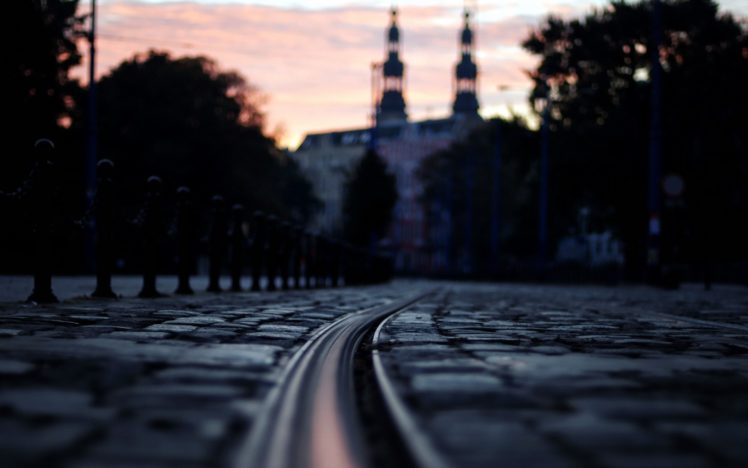 floor, Cityscapes, Streets, Night, Urban, Poland, Poznan HD Wallpaper Desktop Background
