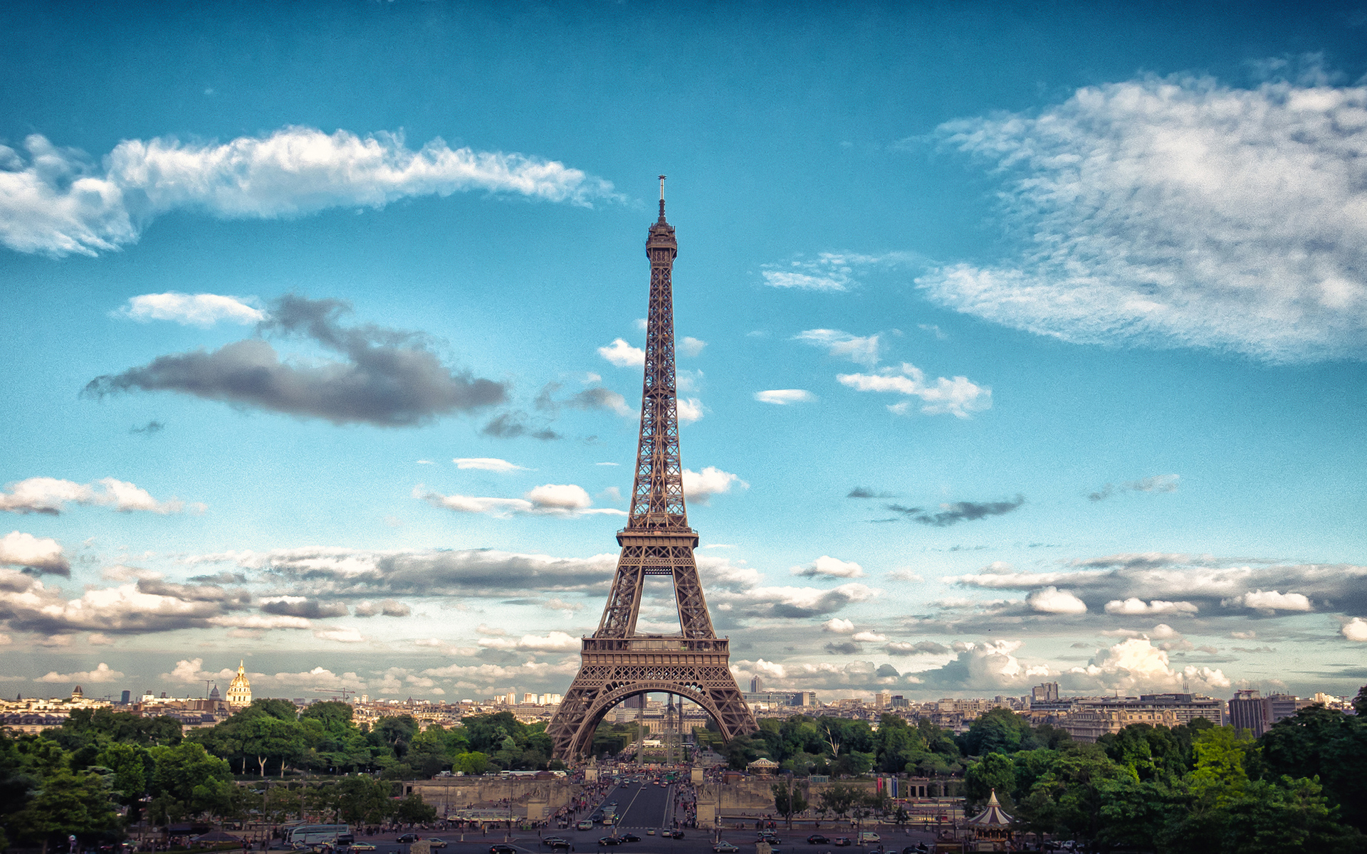 eiffel, Tower, Paris, Buildings Wallpaper