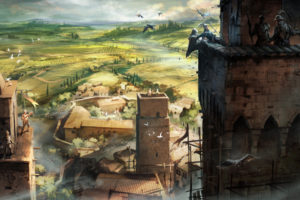 video, Games, Landscapes, Assassins, Creed, Rooftops, Assassins, Creed, 2, Assassination, Ezio, Auditore