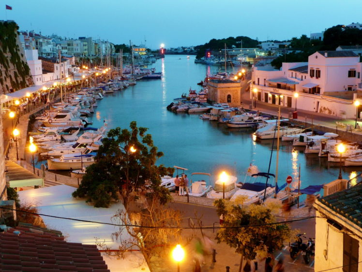 ciutadella, Spain, Balearic, Islands, Rivers, Houses, Boats HD Wallpaper Desktop Background