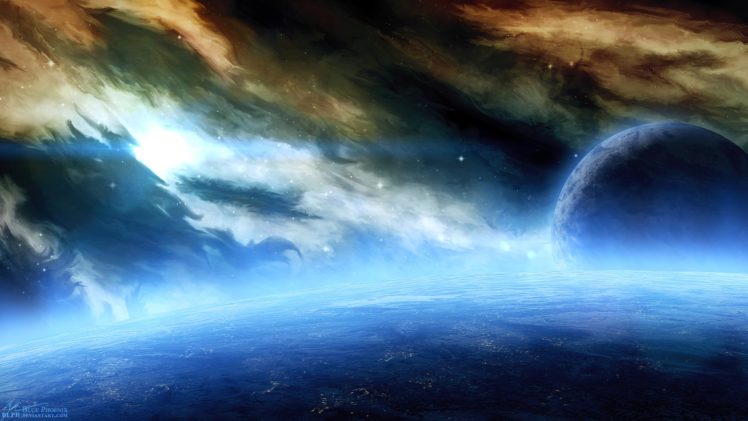 outer, Space, Planets, Nebulae, Digital, Art HD Wallpaper Desktop Background