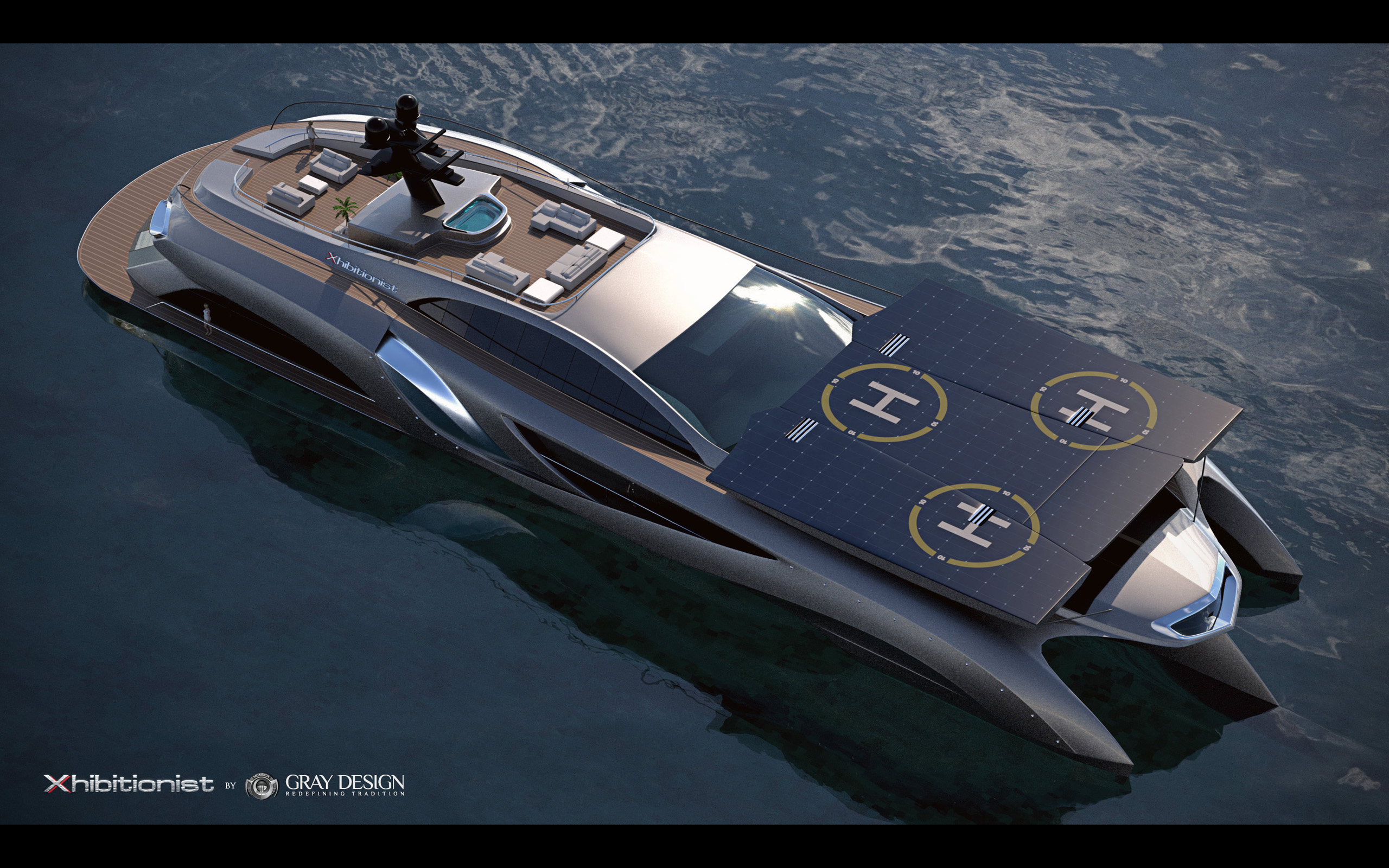 2013, Gray, Design, Strand, Craft, 166, Xhibitionist, Yacht, Concept, Boat, Boats, Ship, Ships, Luxury, Gw Wallpaper