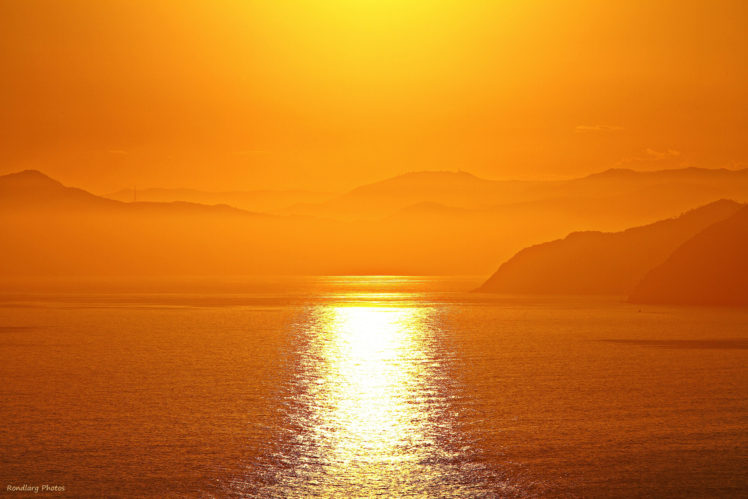 landscape, Sunset, Sun, Reflection HD Wallpaper Desktop Background