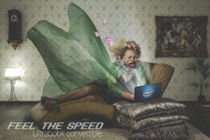 desktop, Intel, Aunt, Notebook, Laptop, Speed, Hair, Curlers, Pillows, Computer, Funny