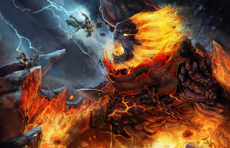 battles, Monsters, Fantasy, Battle HD Wallpaper Desktop Background