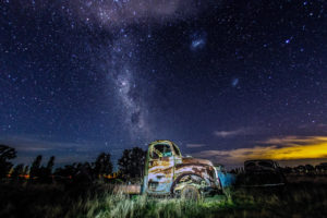 stars, Night, Galaxy, Milky, Way, Trucks, Abandon, Deserted, Classic, Car, Classic, Truck, Ruins, Decay, Sky