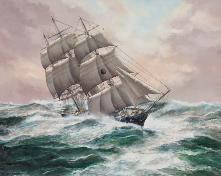 ships, Ship, Boat, Boats, Watercraft, Painting HD Wallpaper Desktop Background