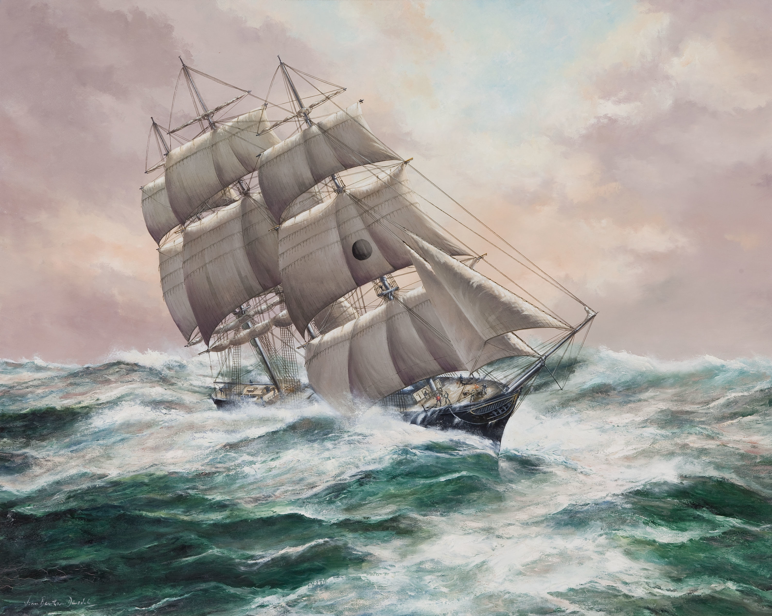 ships, Ship, Boat, Boats, Watercraft, Painting Wallpaper
