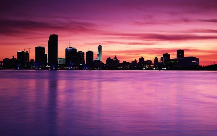 sunset, Sunrise, Bridges, Rivers, Cities HD Wallpaper Desktop Background