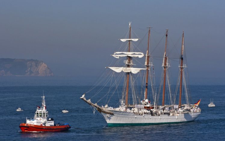 schooner, Sailboat, Tugboat, Boat, Sea